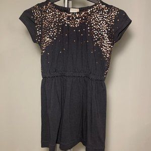CrewCuts Girls Brown Dress with Sequin Detail